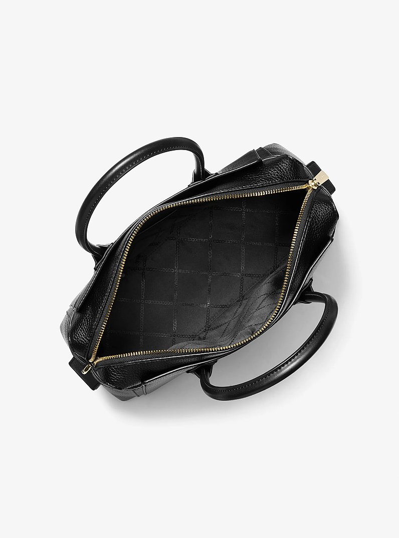 Mercer Medium Belted Satchel in BLACK | Michael Kors [US]