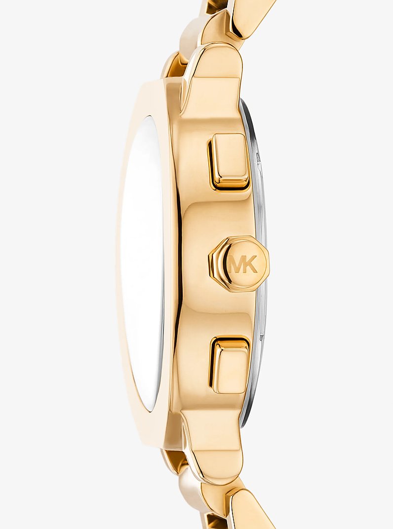 Oversized Gramercy Gold-Tone Watch in GOLD | Michael Kors