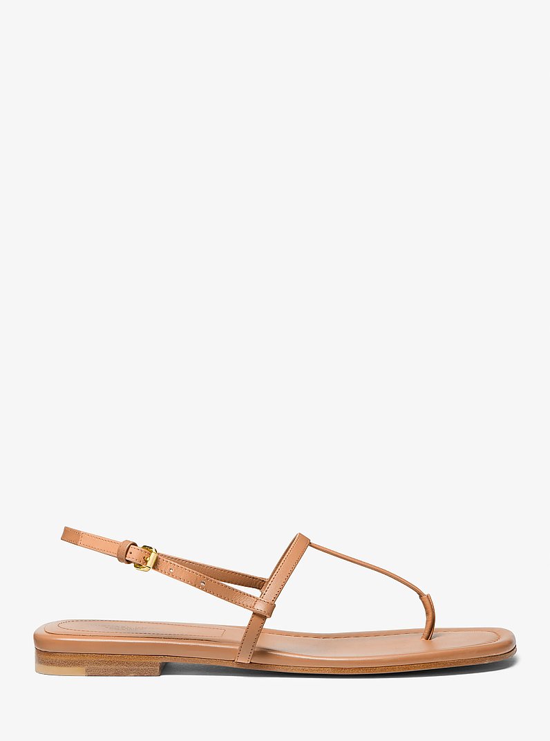Ali Leather Sandal in SUNTAN | Michael Kors
