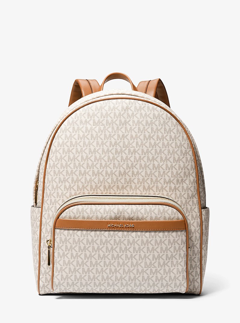 Bex Large Logo  Backpack in VANILLA/ACORN | Michael Kors