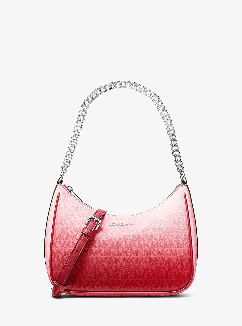 Jet Set Large Ombr&eacute; Signature Logo Pochette in HIBISCUS MULTI | Michael Kors