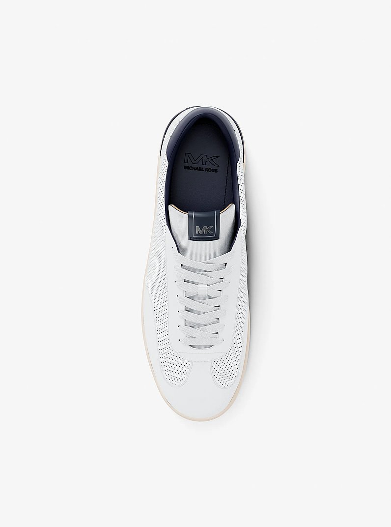 Calzado deportivo Wilton de piel perforada in DRESS BLUES | Michael Kors