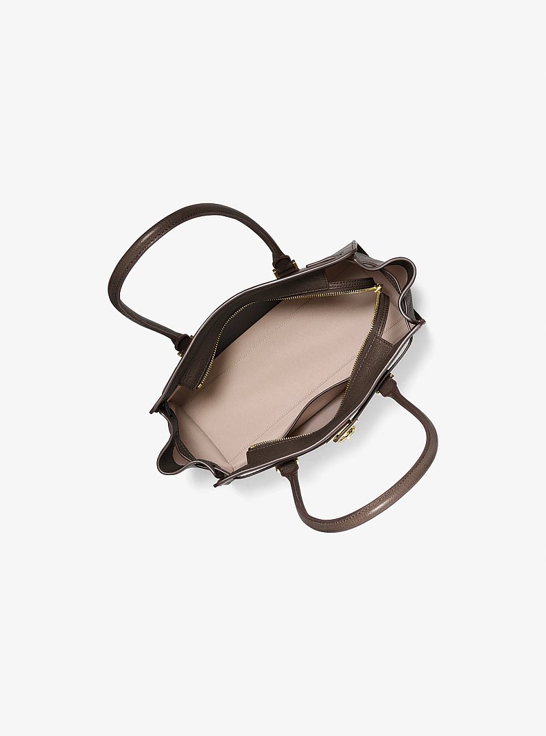 Borsa a mano Hamilton Moderne piccola in pelle in CIOCCOLATO | Michael Kors