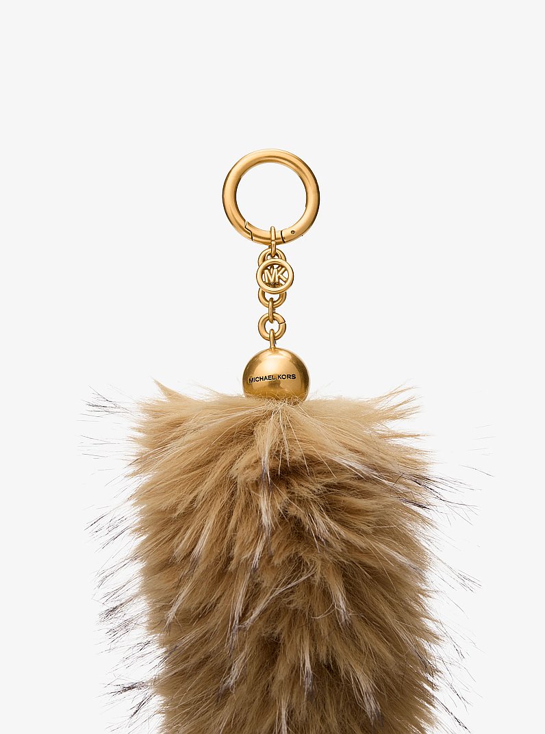 Faux Fur Bag Charm in BROWN MULTI | Michael Kors
