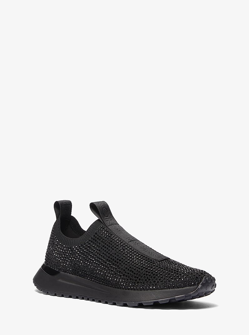 Bodie Embellished Stretch Knit Slip-On Trainer