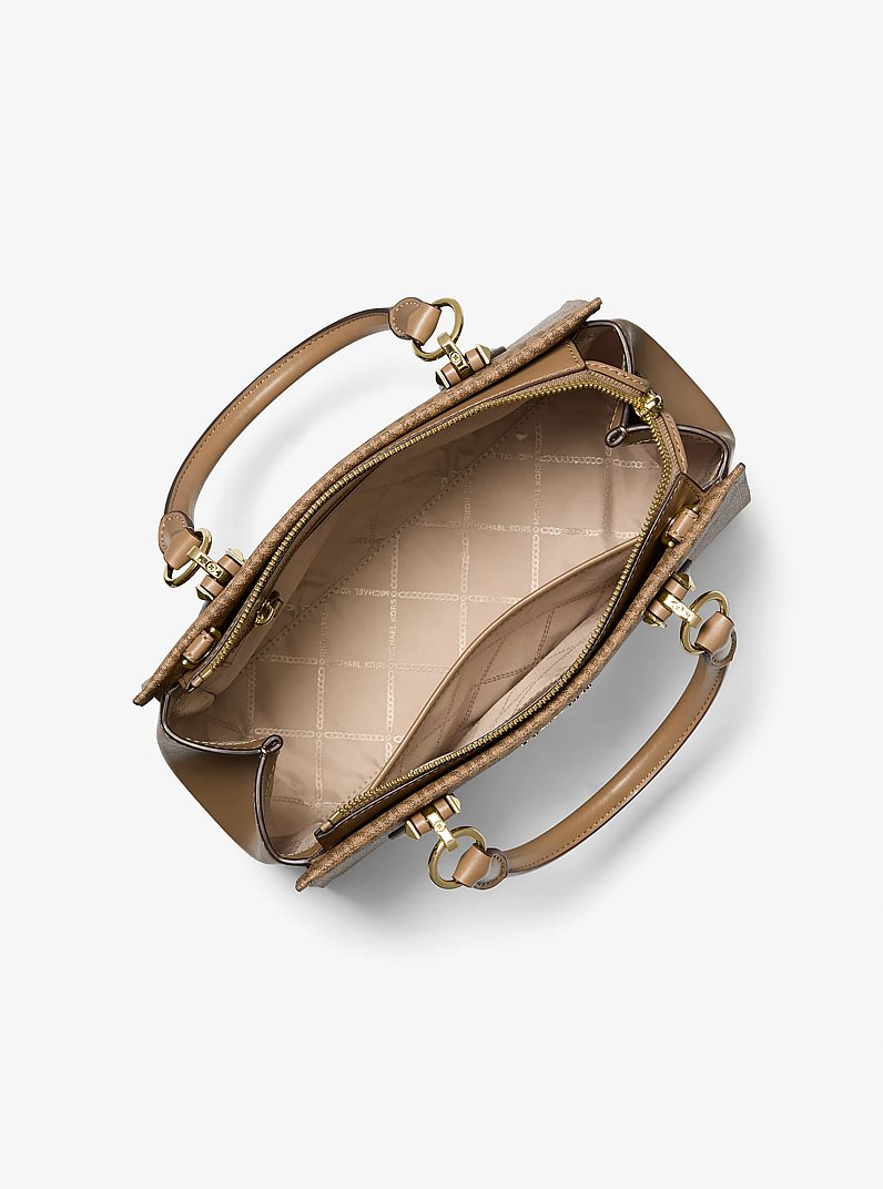 Sac &agrave; main Marilyn de taille moyenne &agrave; logo Signature in BOGUE | Michael Kors