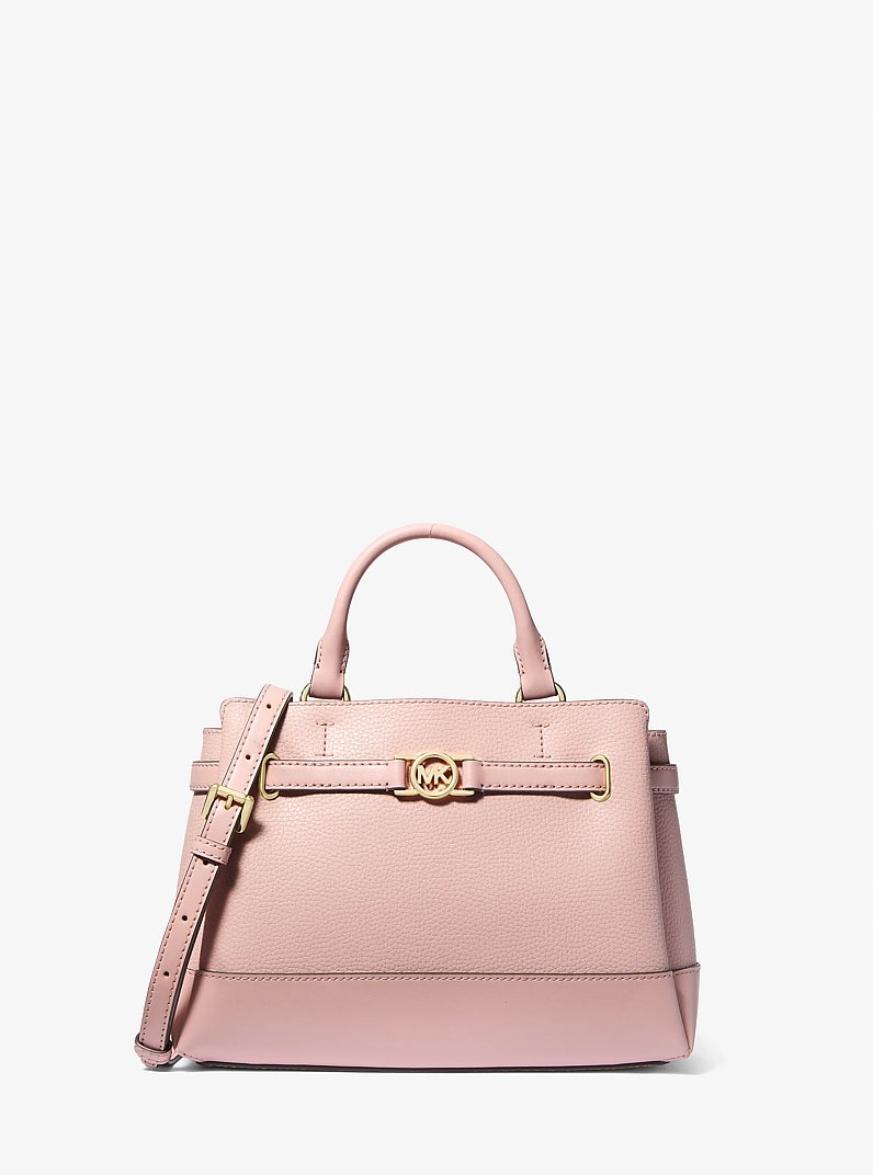 Reed Small Pebbled Leather Satchel in POWDER BLUSH | Michael Kors