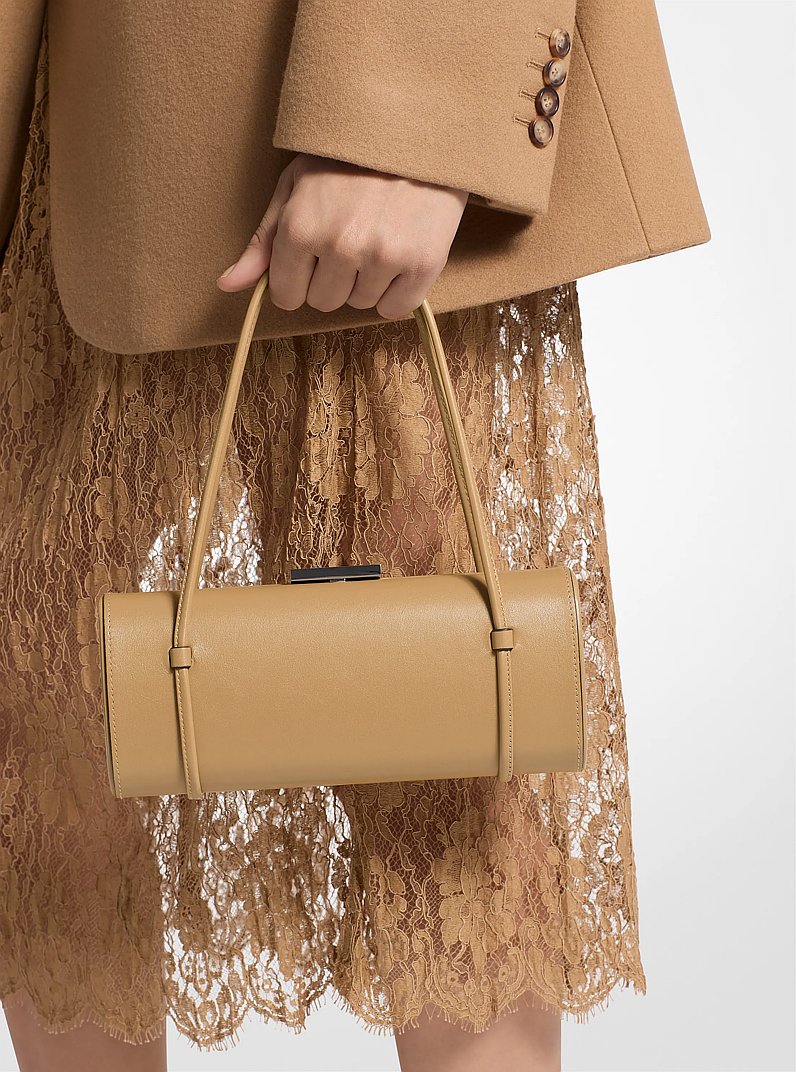 Sac cylindrique Natalie en cuir