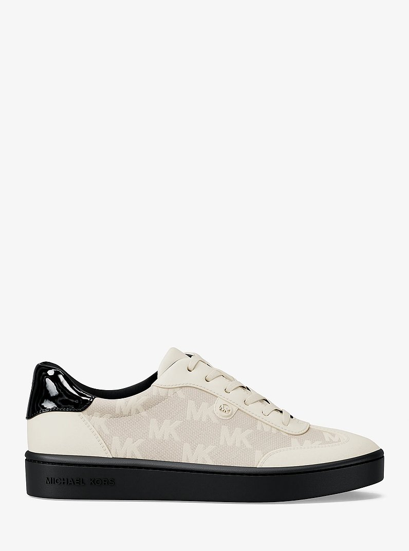 Scotty Logo Jacquard Sneaker in BLACK | Michael Kors