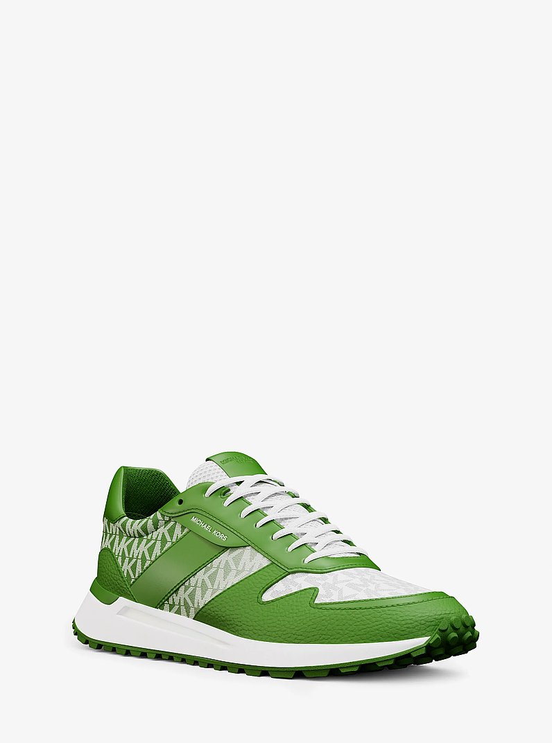Dax Ombr&eacute; Signature Logo Trainer in JUNGLE | Michael Kors