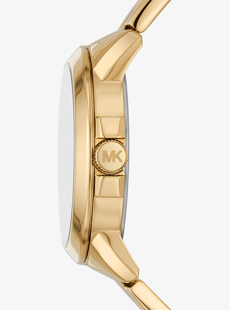 Montre surdimensionn&eacute;e Brynn de ton or in OR | Michael Kors