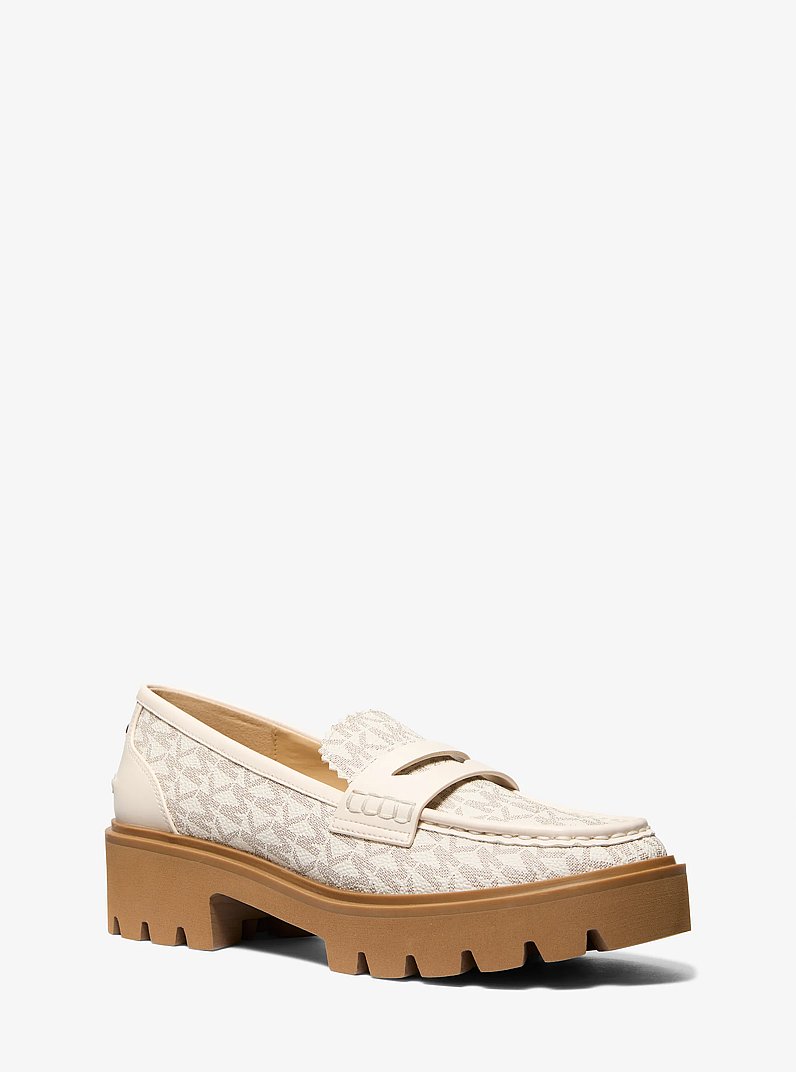Holland Signature Logo Loafer in VANILLA | Michael Kors