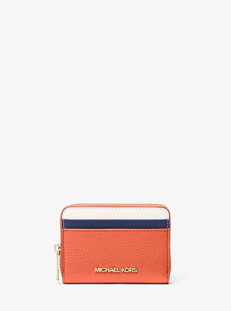Jet Set Travel Medium Color-Block Wallet in RED CLAY MLT | Michael Kors