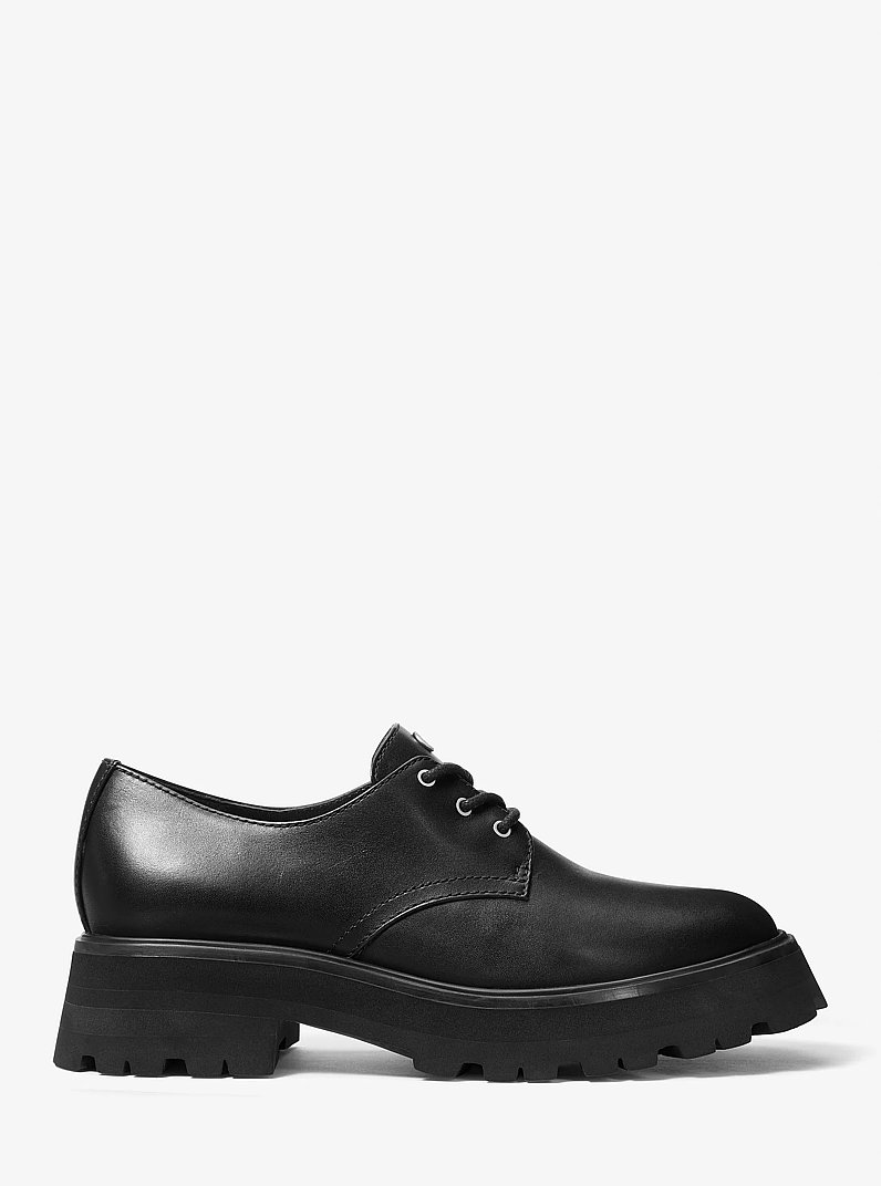 Loden Leather Oxford in BLACK | Michael Kors