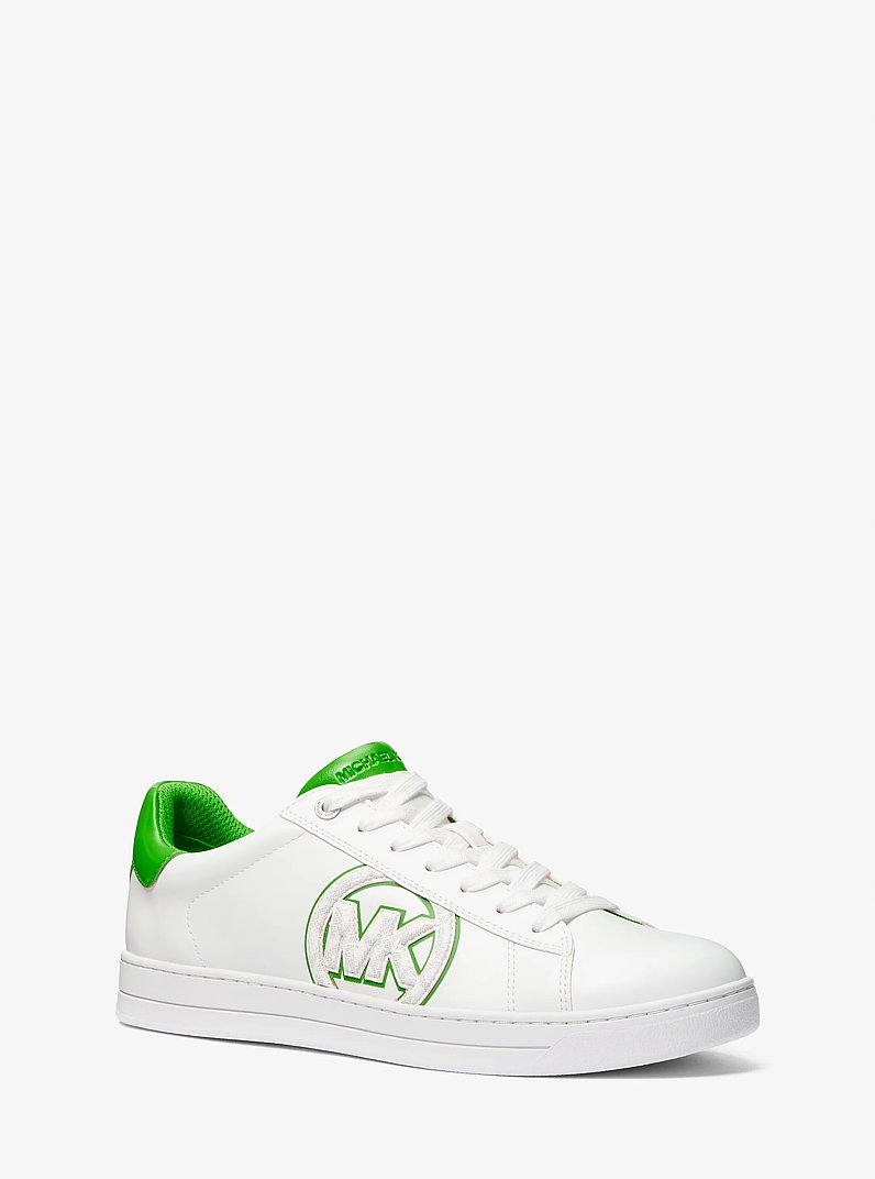 Jacob Logo Embellished Lace-Up Sneaker in JUNGLE | Michael Kors