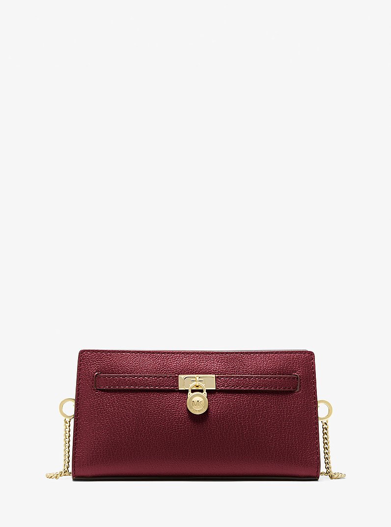 Hamilton Moderne Extra-Small Leather Convertible Crossbody Bag in DEEP RED | Michael Kors