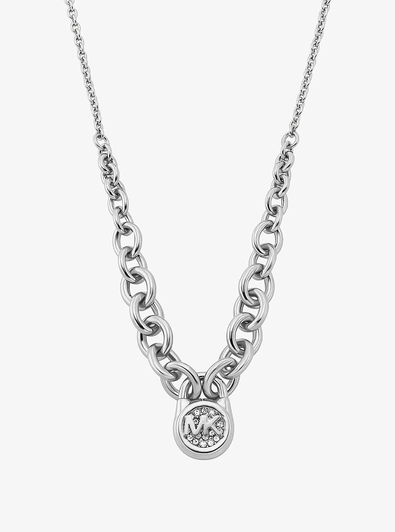 Pavé Lock Necklace - thumbnail 2