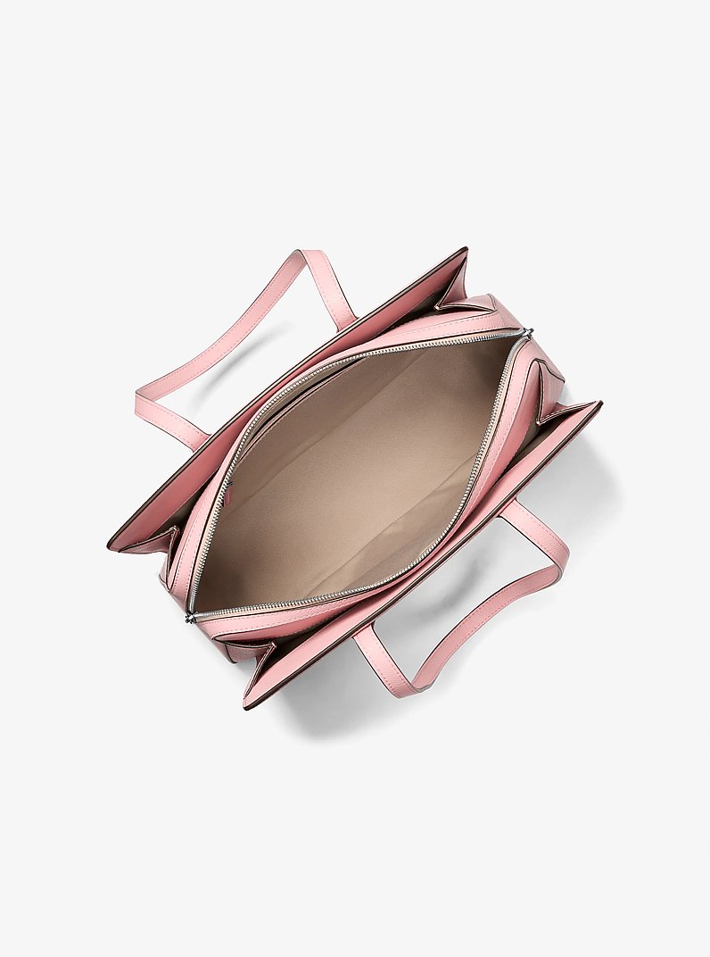 Laila Medium Signature Logo Tote Bag in SMOKEY ROSE | Michael Kors