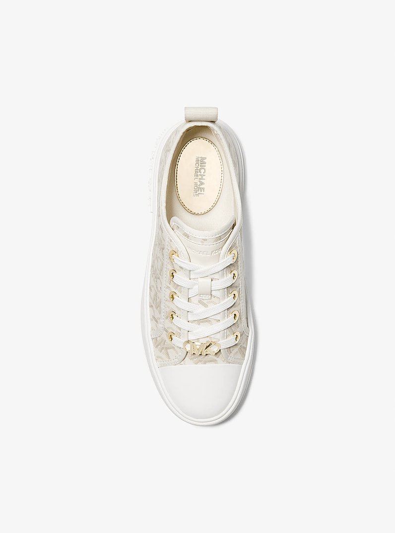 Evy Empire Signature Logo Sneaker in VANILLA | Michael Kors
