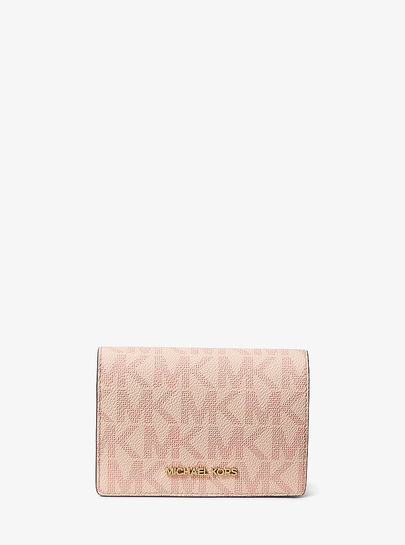 Jet Set Medium Signature Logo Wallet in BALLET | Michael Kors