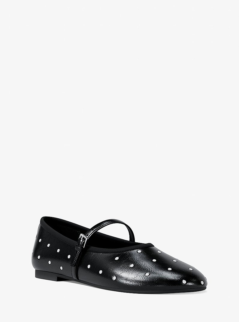 Ballerina Phoebe con borchie in NERO | Michael Kors