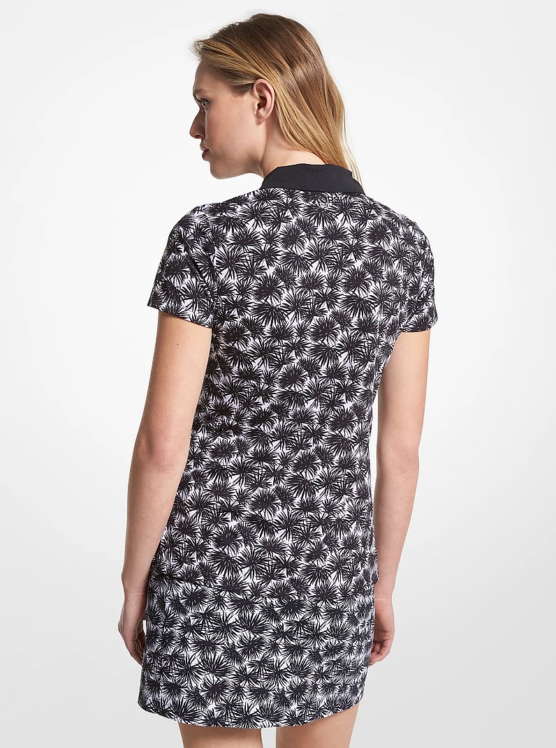 Polo de golf en piqu&eacute; estampado in BLANCO/NEGRO | Michael Kors