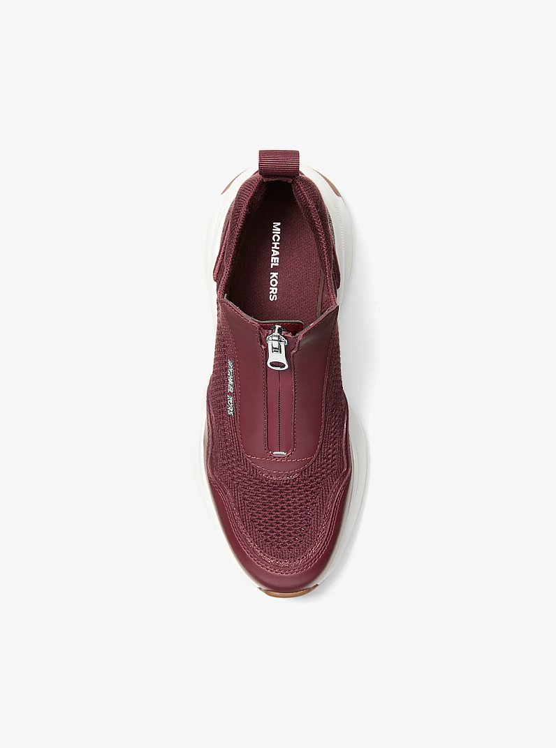 Zuma Mixed-Media Trainer in HUSK - Sale | Michael Kors Canada [CA]