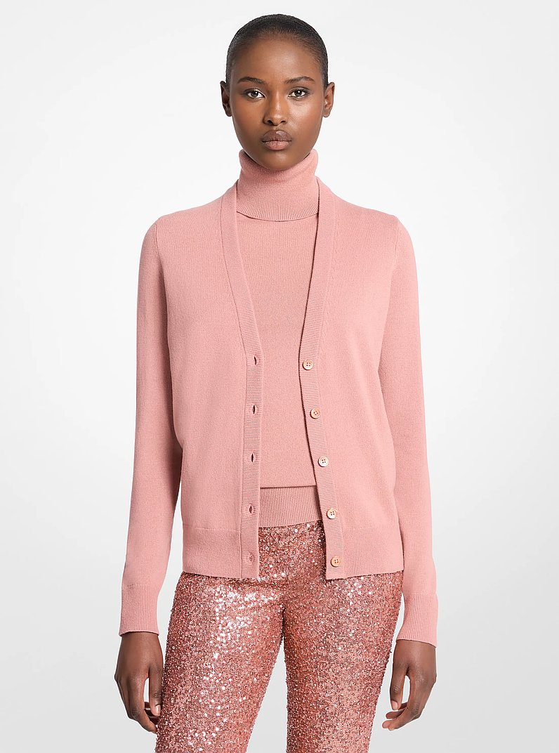 Cashmere Cardigan in ROSETTE | Michael Kors
