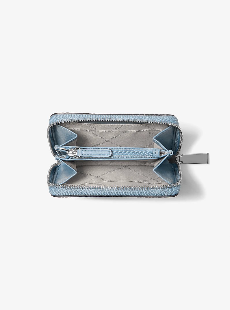 Portafoglio Jet Set piccolo in pelle stampa serpente in CHAMBRAY | Michael Kors