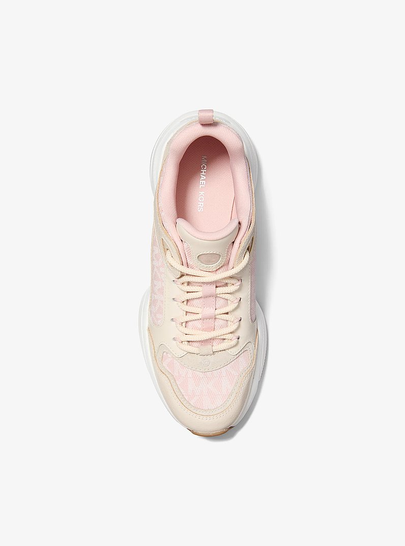 Calzado deportivo Bowie de piel y logotipo exclusivo in AGUA DE ROSAS | Michael Kors