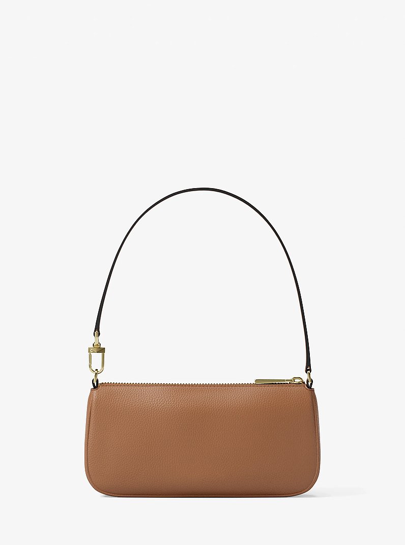 Pochette Zoe Small aus gekrispeltem Leder in LUGGAGE | Michael Kors