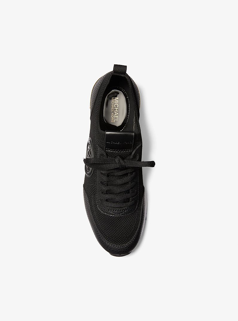 Jenkins Stretch Knit Trainer in BLACK | Michael Kors
