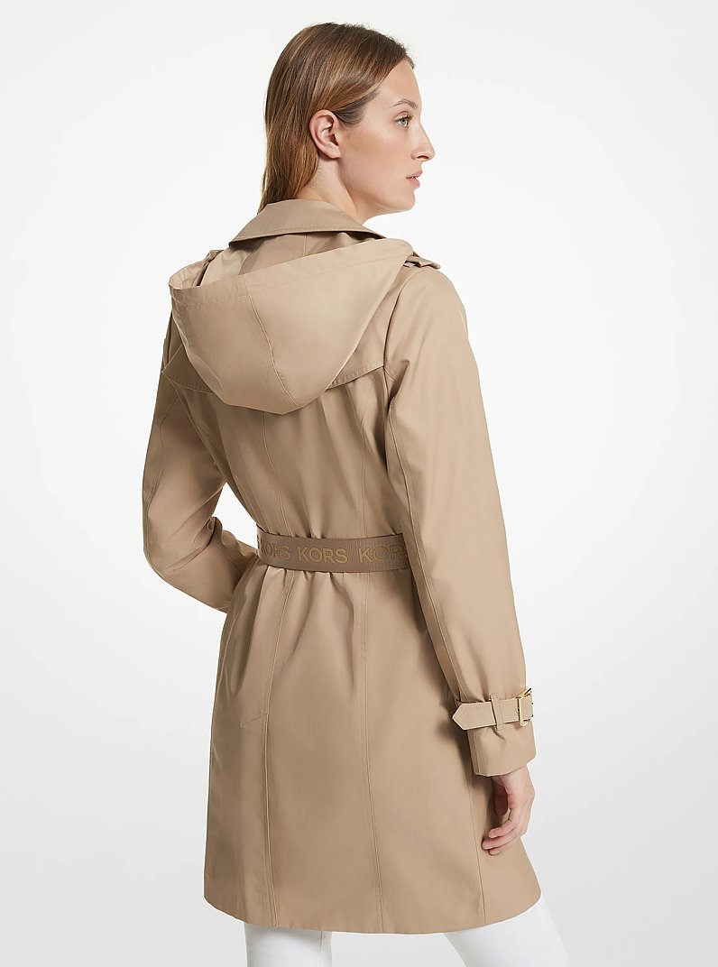 Cotton Blend Trench Coat in KHAKI | Michael Kors
