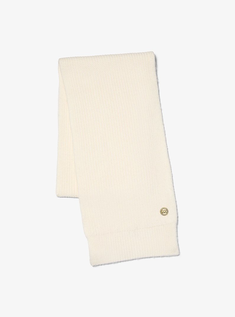 Textured Wool Scarf in BONE | Michael Kors