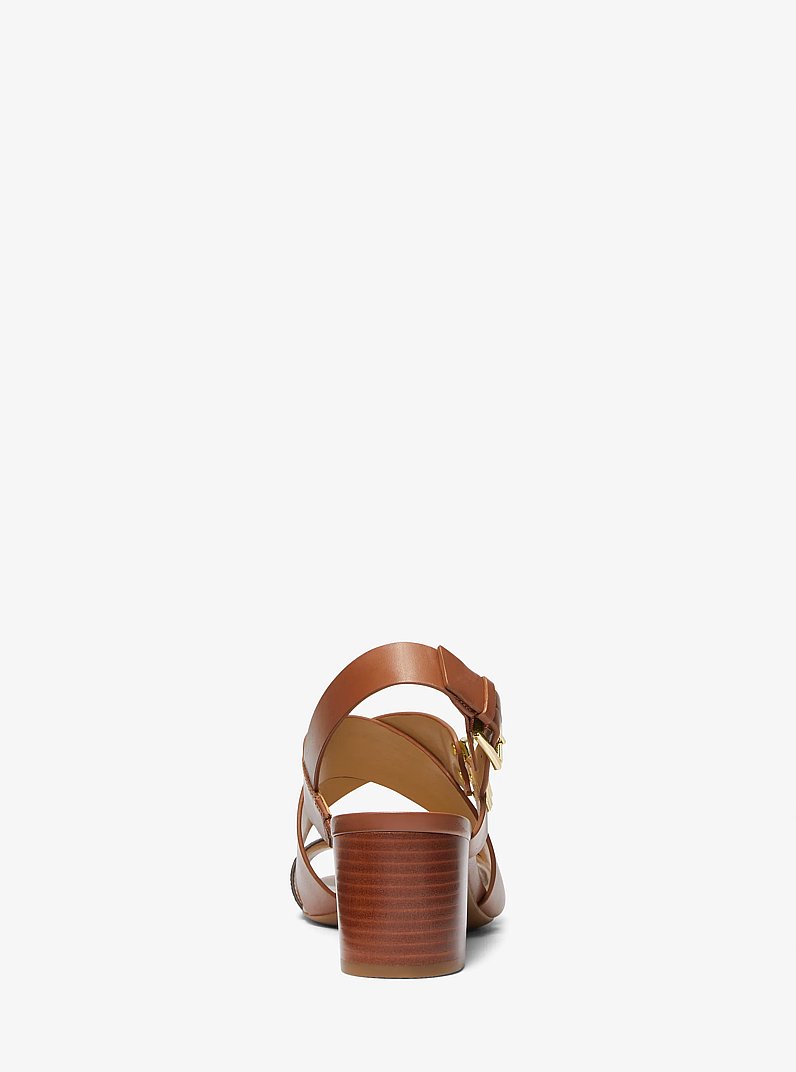 Vera Logo and Leather Sandal