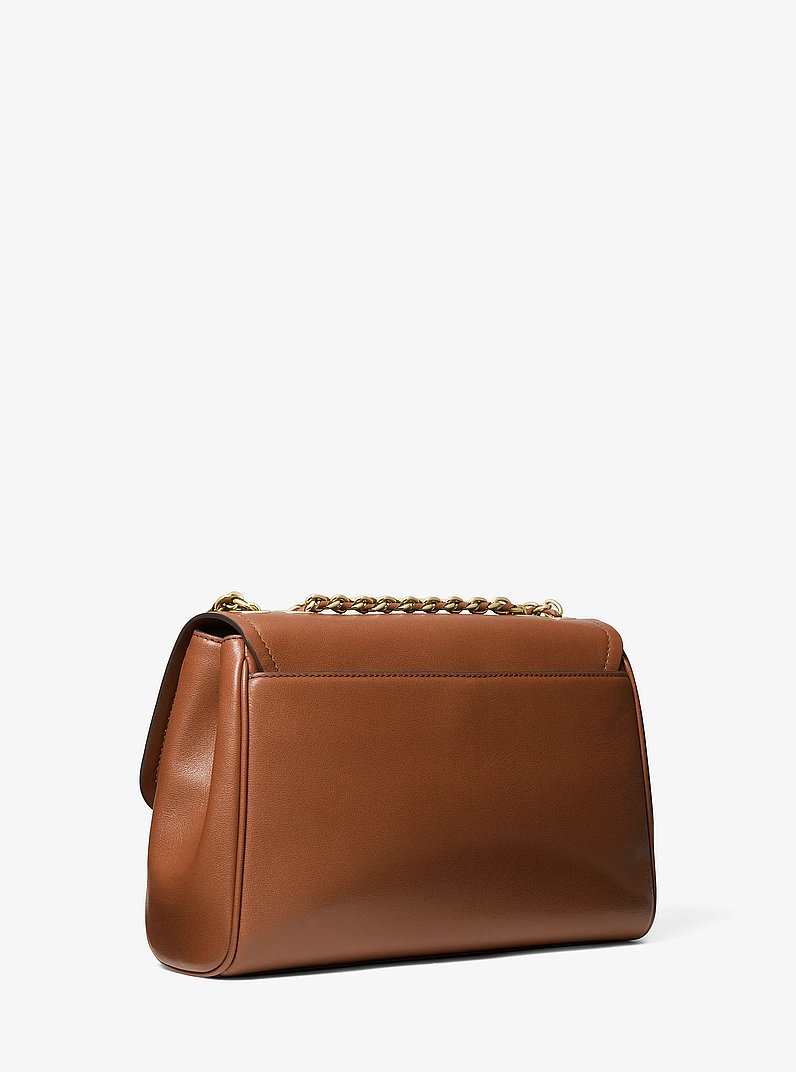 Borsa a spalla Parker extra-large in pelle in CUOIO | Michael Kors