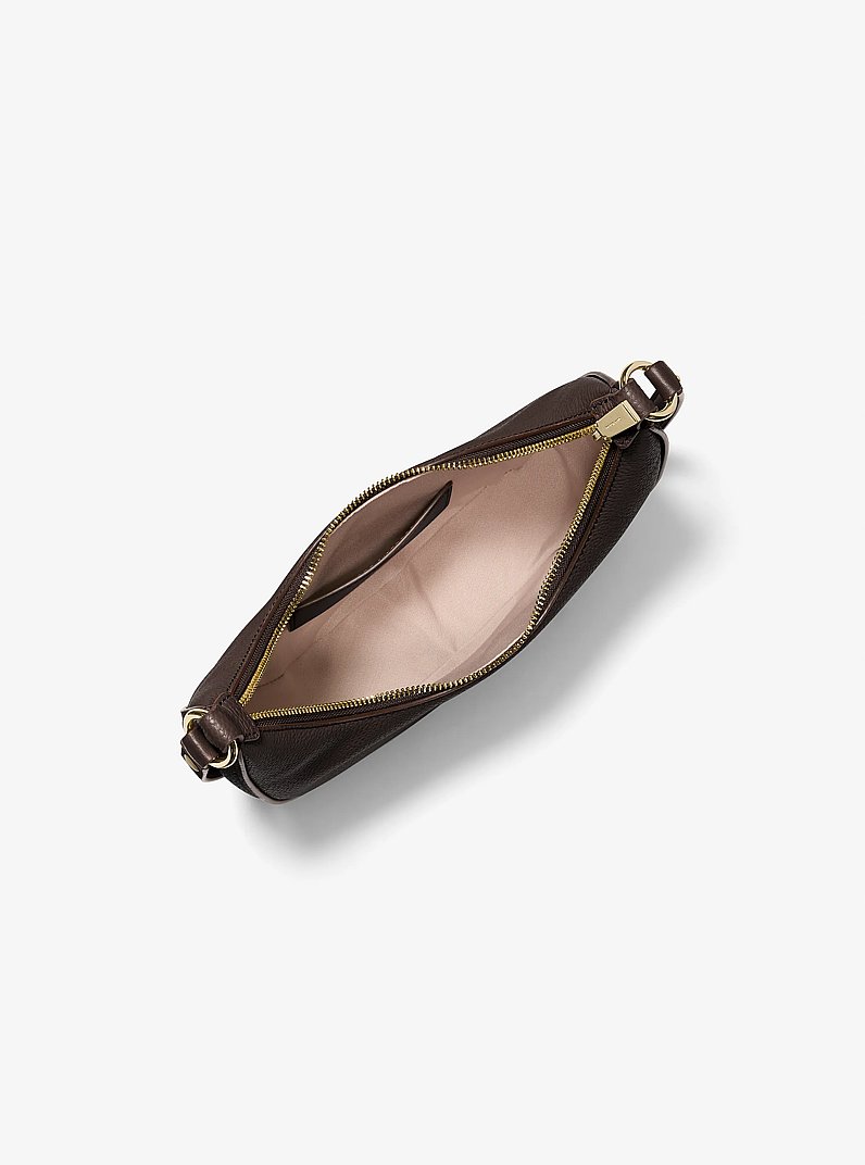 Nolita Small Pebbled Leather Convertible Pochette in CHOCOLATE | Michael Kors