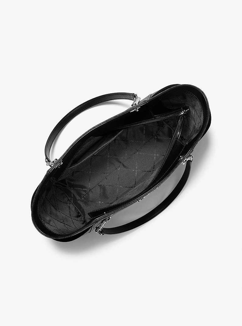 Bolso de hombro Jet Set grande con logotipo exclusivo in NEGRO | Michael Kors