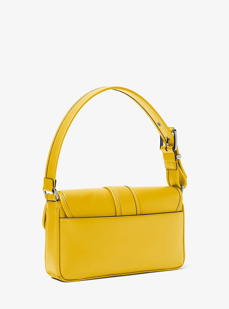 Colby Medium Leather Shoulder Bag in BRIGHT DANDELION | Michael Kors