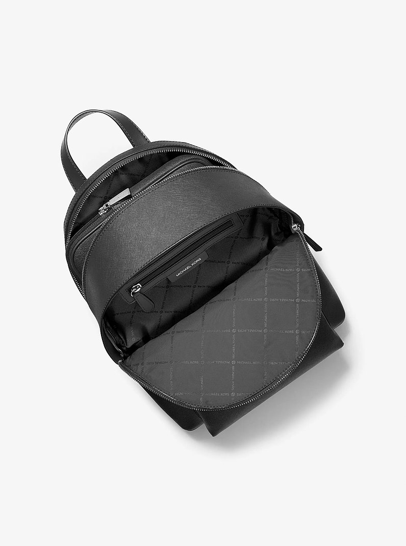 Sally Medium 2-in-1 Saffiano Leather Backpack in BLACK | Michael Kors