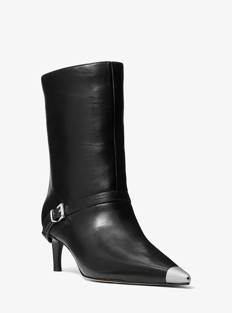 Kasia Leather Buckle Boot