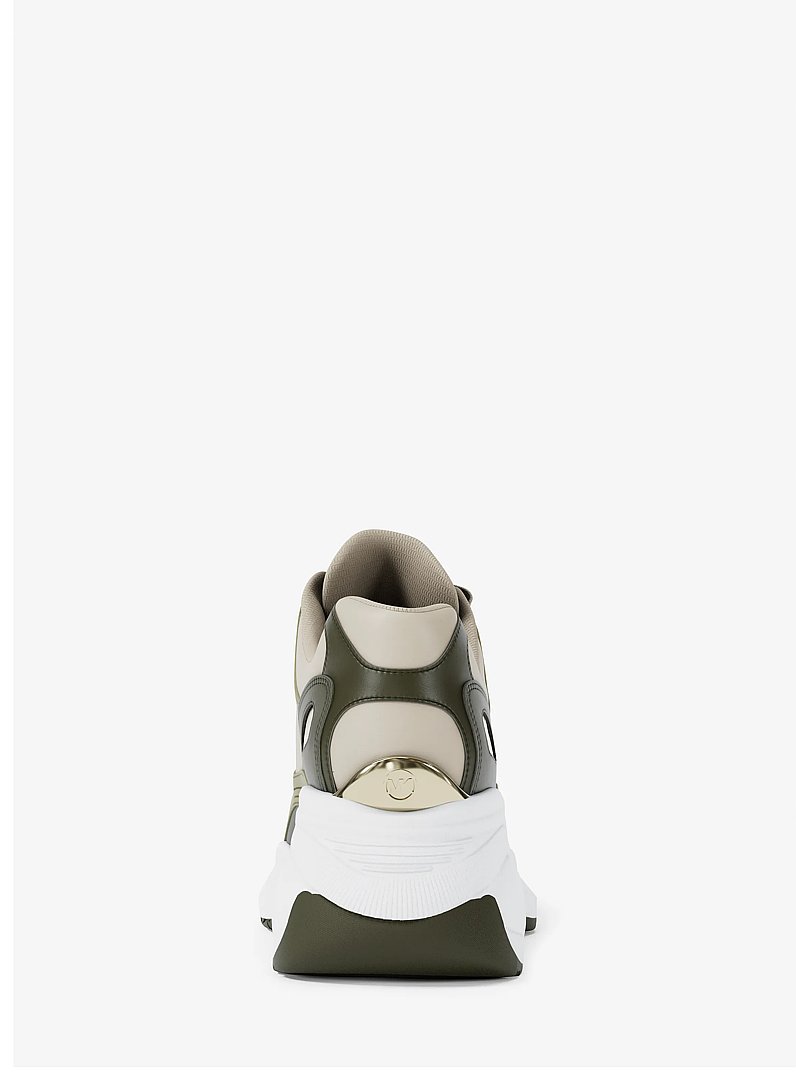Zuma Leather Trainer in APPLE MULTI | Michael Kors
