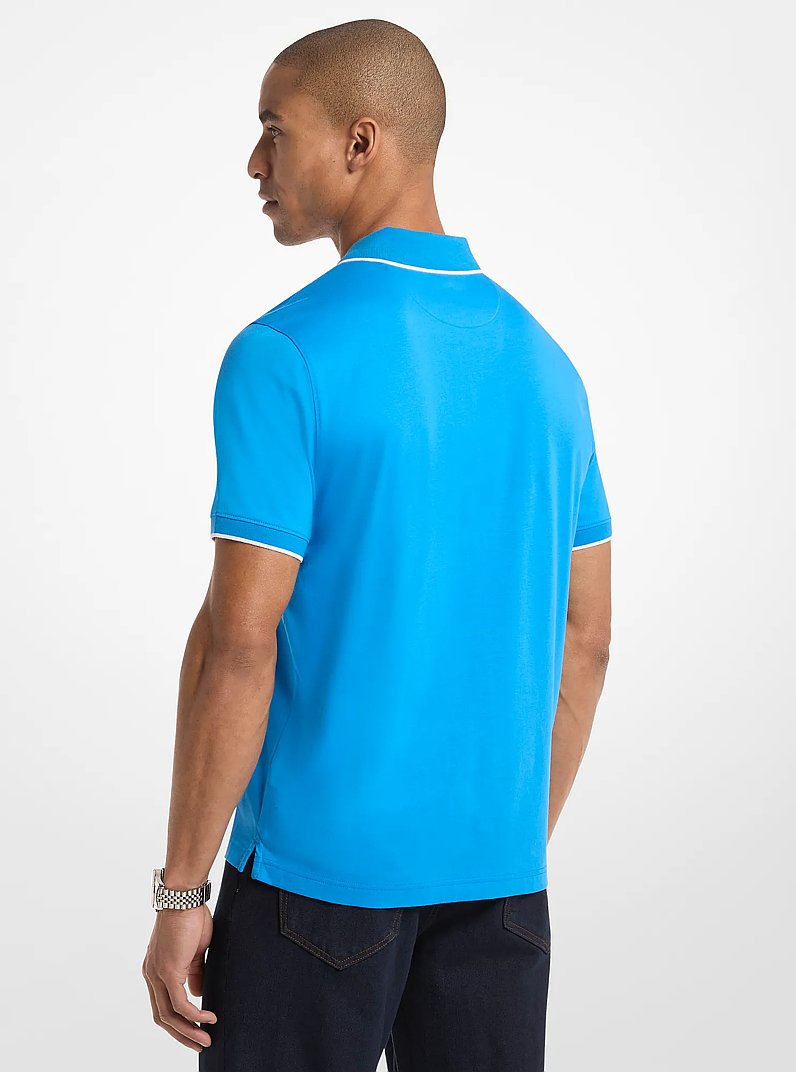 Polo zipp&eacute; en jersey de coton in [3768] | Michael Kors