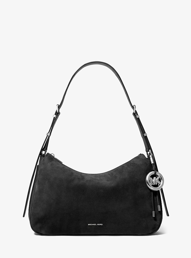 Leather MK Pop Charm in BLACK | Michael Kors