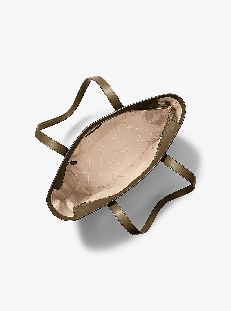 Borsa tote Pratt grande in pelle Saffiano in LODEN | Michael Kors