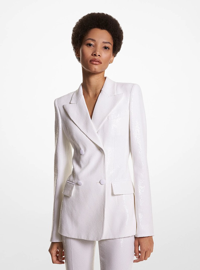 Sequin Embroidered Blazer