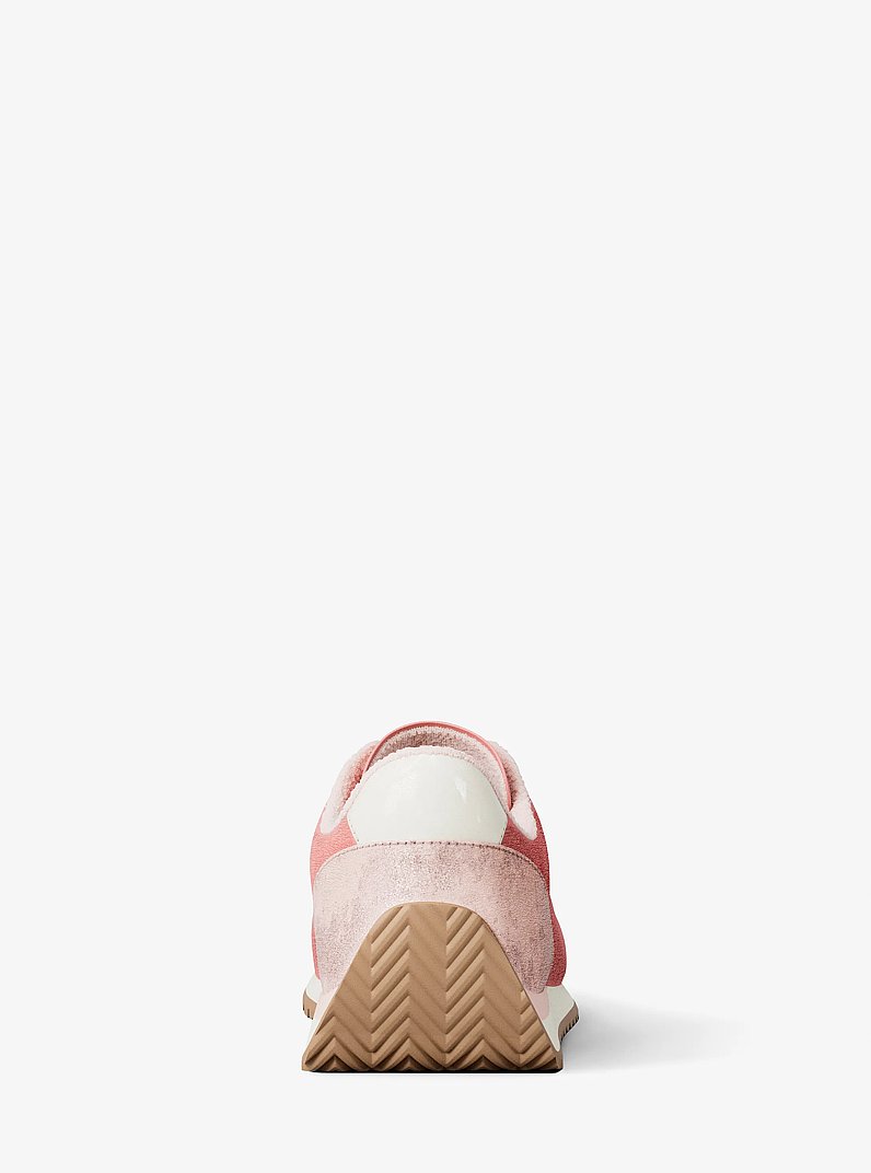 Rhodes Color-Block Suede Trainer in PRIMROSE | Michael Kors