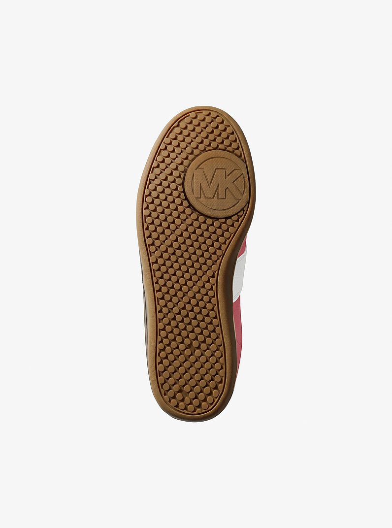 Jovie Color-Block Suede Sneaker in LTBRY SB MLT | Michael Kors