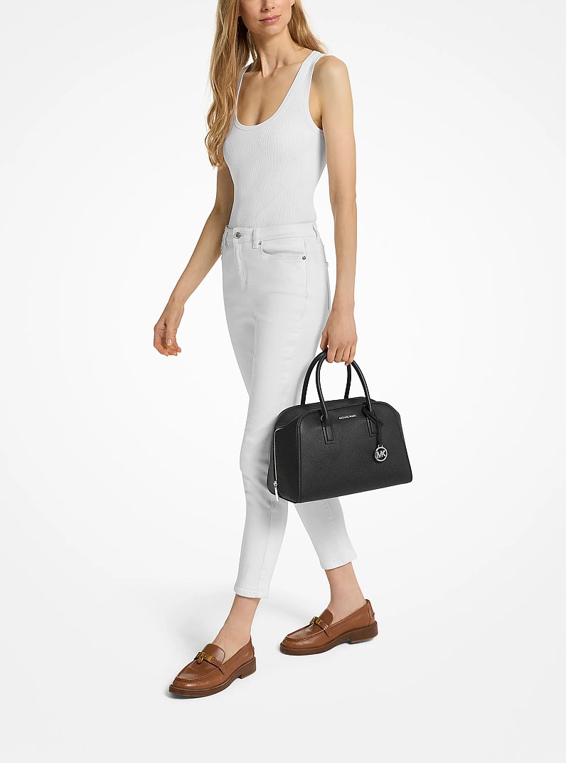 Ashton Medium Satchel in BLACK | Michael Kors