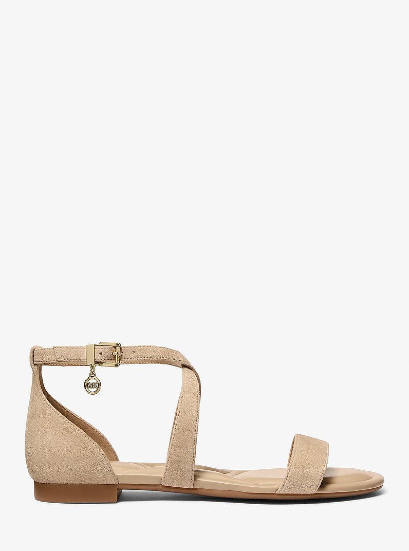 Alexa Flex Suede Sandal in KHAKI | Michael Kors